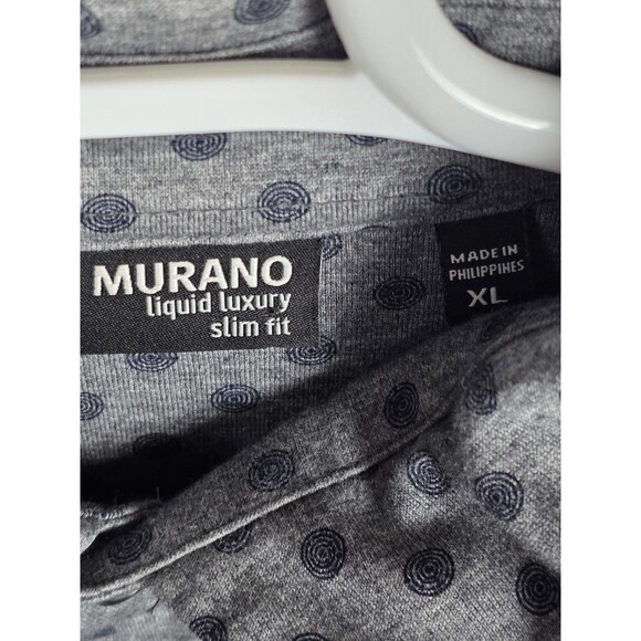 Murano Liquid Luxury Men's XL Slim Fit Long Sleeve Button Up Shirt - Picture 3 of 9